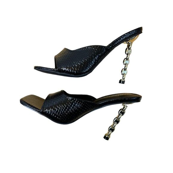 Azalea Wang Stiletto Square Toe Heels - Picture 6 of 8